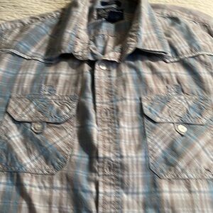 Western shirt with pearl butto